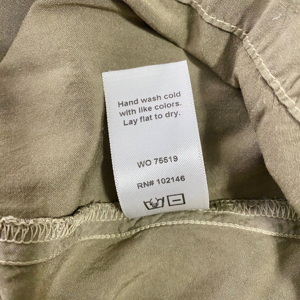 Michael Stars Olive Green Racerback Maxi Dress Size L Boho Gorpcore Minimalist - Picture 7 of 7